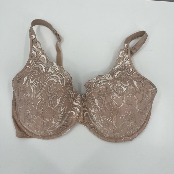 Playtex 36DD Nude Embroidered Underwire Bra - Picture 2 of 8